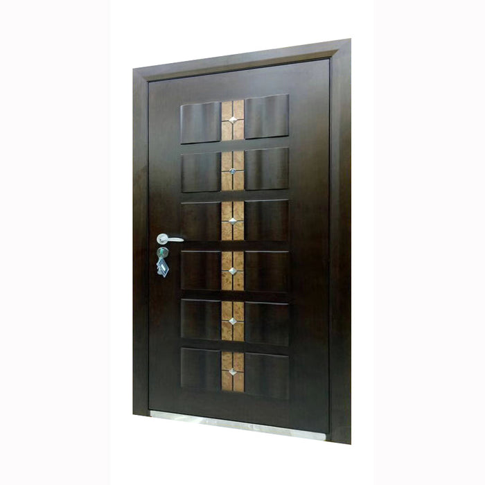 Wholesale And Retail Turkish Style Steel Wood Armored Door, Modern simple design,Security Door