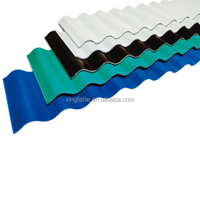 high impact resistance long span upvc roofing Waterproof fireproof plastic upvc roofing sheet heat insulated roof sheet