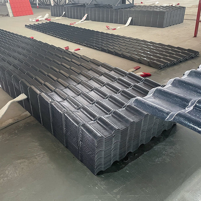 Color persistence Heat insulation synthetic resin pvc roof spanish roof tile sheets chinese economic asa pvc plastic roof  house