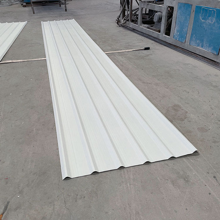 Heat insulation Color persistence pvc corrugated roofing sheet machine high wave material pvc roof making for High-grade plant